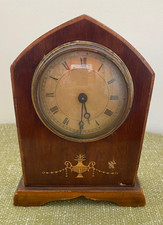 Antique Edwardian Lancet Top Mantel Clock
