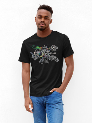 Transformers Optimus Prime Megatron Robot Heroes Grimlock G1 Neon Herren T-Shirt