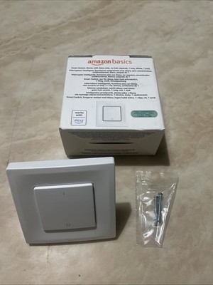 Amazon Basics Smart Switch, 1-fach, Alexa kompatibel, kein Hub erforderlich