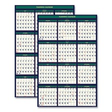 House Of Doolittle 390 40 8 24x37 Reversible Wall Calendar 2025-2026