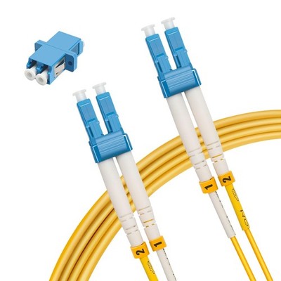 20M LC to LC Fiber Optic Cable Single-Mode Duplex 9/125m OS2 1G/10G Network