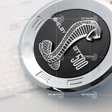 Chrome Silver Decklid Emblem 5.9 Round Trunk Badge For Mustang Shelby Gt500