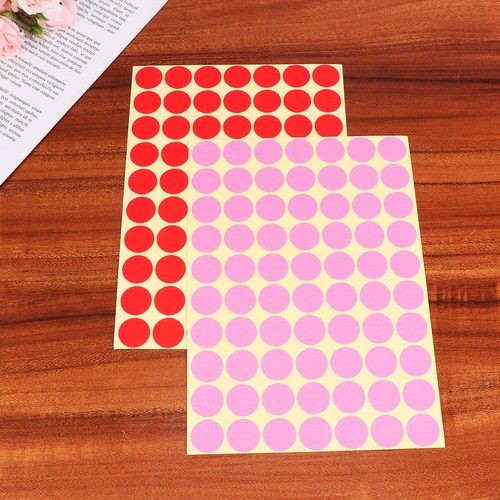 30 Sheets Colorful Dots Stickers Label Round Labels Classification Mark ...