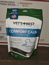 New Sealed Vet's Best Comfort Calm Soft Chews For Dogs 90 Count Exp. 06/2026