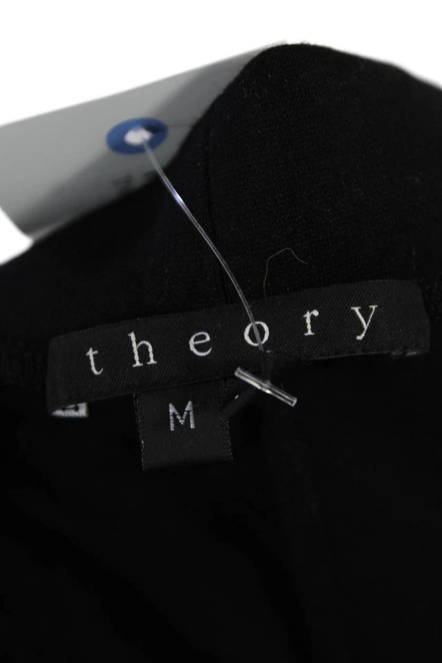 Leggings Theory para mujer elásticos lisos tiro medio negros talla M Foto 4 de 4