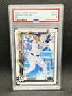 Shohei Ohtani 2025 Topps Holiday #H200 Dodgers Candy Cane SP PSA 9
