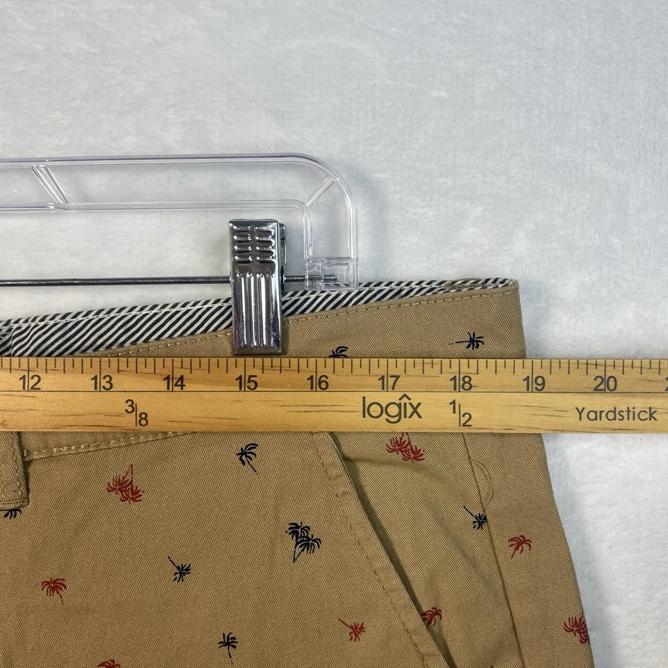 Pantalones Cortos Jachs New York Bleeker 9" Bronceados Palmeras Para Hombre Talla 34 Golf Playa NUEVO Foto 4 de 4