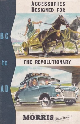 BC TO AD, ZUBEHÖR FÜR DIE REVOLUTIONÄRE MORRIS MINI-MINOR BROSCHÜRE. - Bild 1 von 4