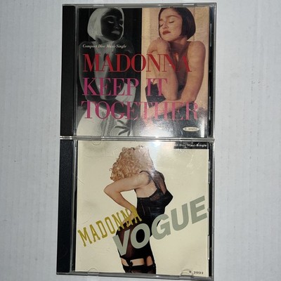 Madonna CD Vogue 4 Mixes & Keep It Together 5 Mixes 1990 Warner LP