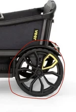 (1 Rear Wheel)Veer Cruiser XL All-Terrain stroller Wagon Rear Wheel Replacement.