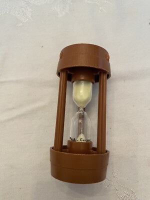 Vintage Glidden SILCRON Silica Brown Plastic 3 Minute Egg Timer West Germany