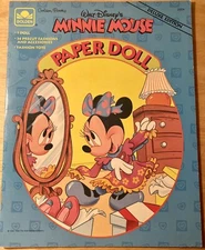 Vintage Walt Disney's Minnie Mouse Paper Doll Book Golden Books 1994