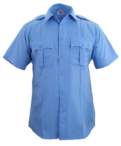 First Class 100% Polyester Short Sleeve Zippered Uniform Shirts - Picture 1 of 71