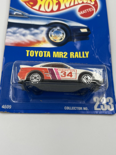 Hot Wheels Toyota MR2 Rally Diecast Number 233 1991 New - Picture 2 of 5