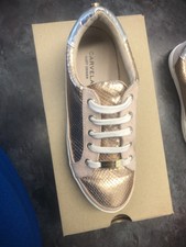 carvela rose gold trainers