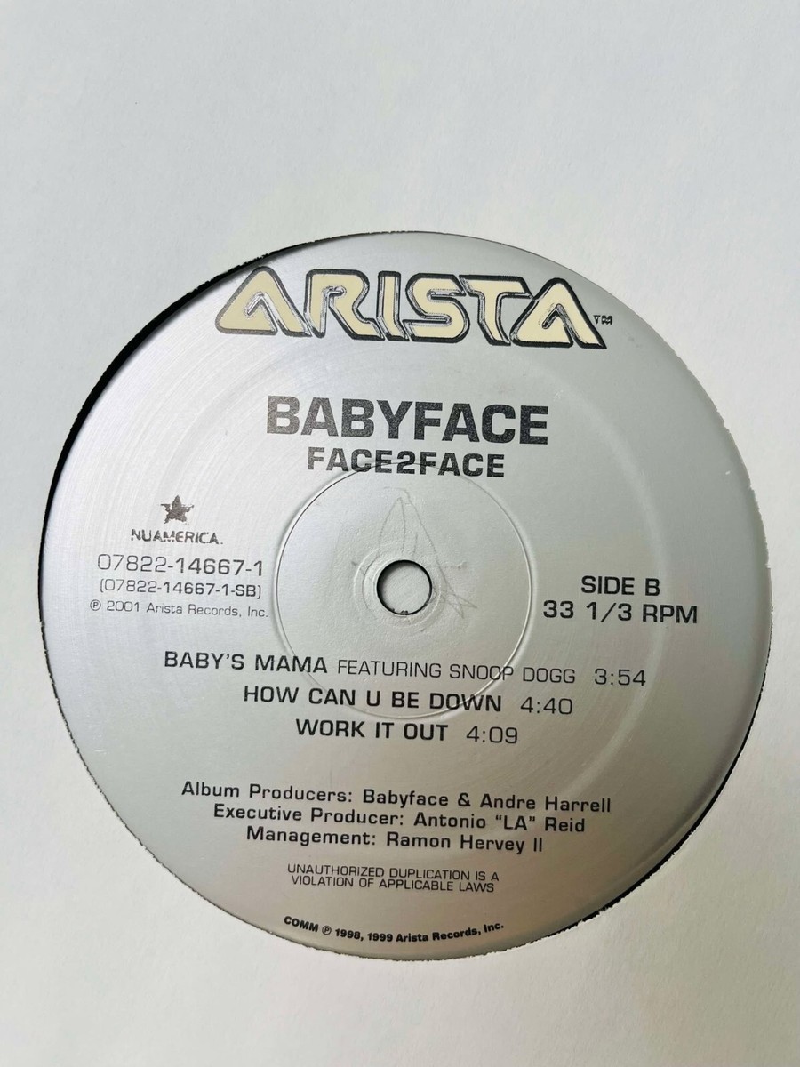 Babyface / Face2Face 2001 US Original 2LP Arista 07822146671