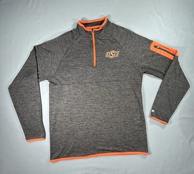 Colosseum Oklahoma State Cowboys 1/4 Zip Pullover Mens Small NCAA - Image 1 of 4