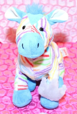 rainbow zebra stuffed animal