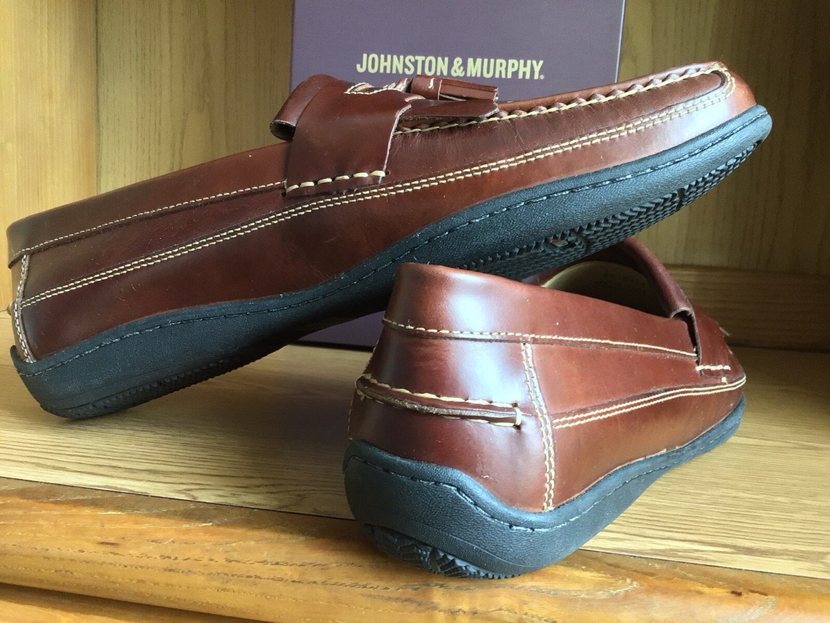Men’s JOHNSTON & MURPHY Fowler Kiltie Tassel Style 25-8334  - Size 8 Sheepskin Johnston & Murphy Fowler Kiltie Tassel Loafer Mahogany Men  main image 4