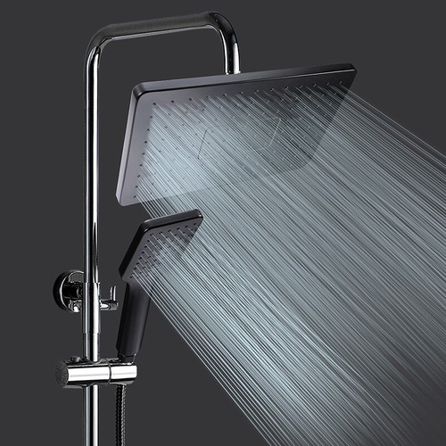 High Pressure Shower Head 3/4 Spray Settings Handheld Showerhead with Hose - Picture 2 of 34