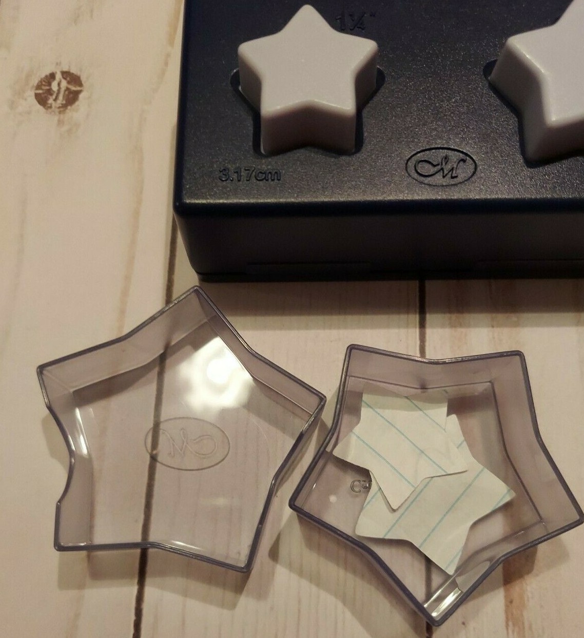 CREATIVE MEMORIES Double Star Punches Scrapbook Paper Crafts EUC 1.25