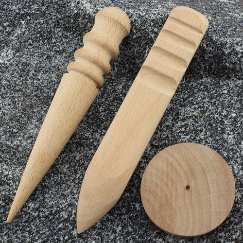 Multi-Size Burnisher Leather craft Edge Round Slicker Wood Leathercraft Tools Re - Bild 7 von 12
