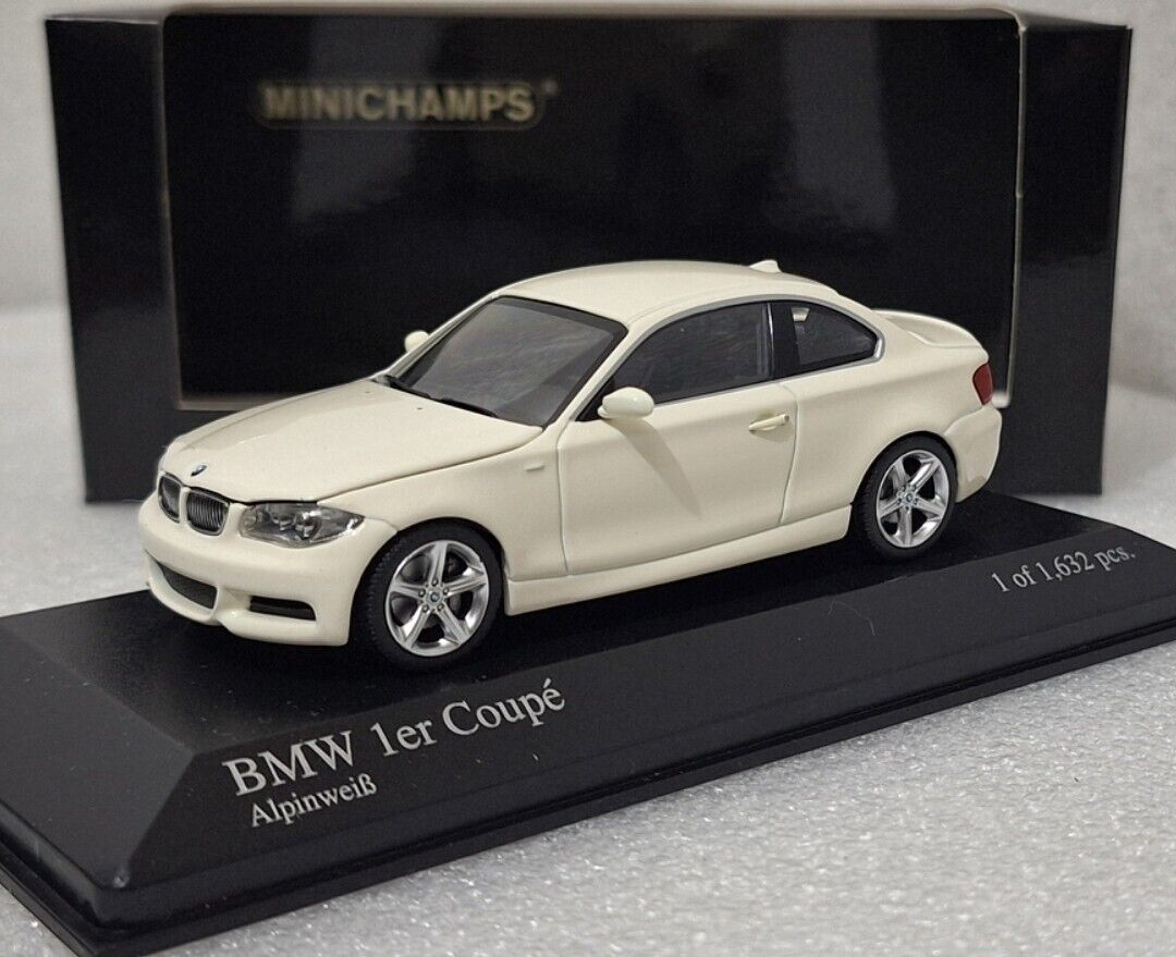 BMW 1-Series Coupe E82 2007 Alpine White 1:43 Minichamps BMW 1-Series Coupe E82 2007 Alpine White 1:43 Minichamps