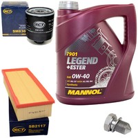 MotoröL Filter Set 0W40 4 Liter + ÖLablassschraube FüR Seat Cordoba 1.4 16V