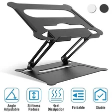 Adjustable Heavy Duty Laptop Stand Aluminum Notebook Riser Computer Holder Desk