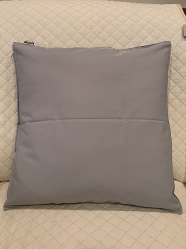 New Outdoor Throw Pillow 18x18" Waterproof Gray Outdoor Garden Porch Pillow