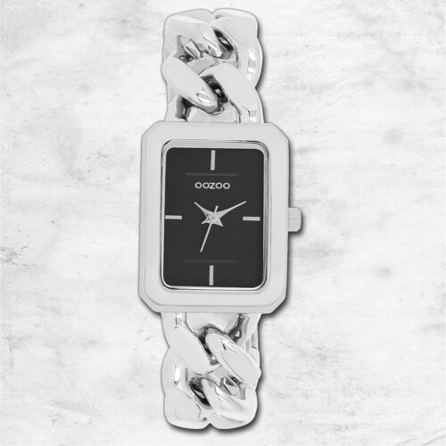 Oozoo Reloj de Pulsera Mujer Relojes Análogo Metal Plata UOC11271 - Imagen 1 de 4