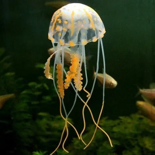2 piezas Acuario Artificial Luminoso Pez León Paisaje Silicona Peces Falsos - Imagen 15 de 26