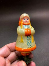 USSR TRE DECORATIONS NEW YEAR Russian Soviet Glass Xmas Ornament Toy Snow Maiden
