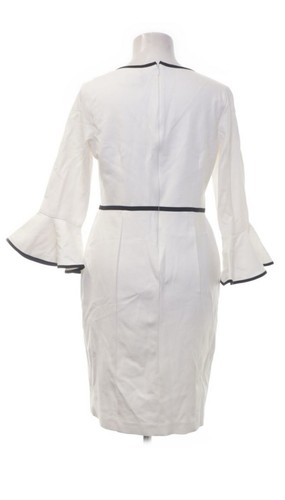 Joseph Ribkoff Elegantes Kleid weiß Standesamt Hochzeit Party Größe 40 - Bild 2 von 3