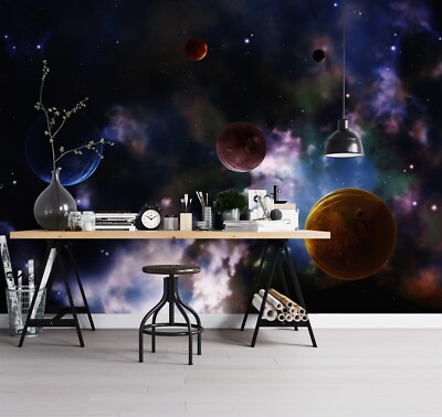 3D Planet Wolke ZHUC907 Tapete Wandbild Fototapete Abnehmbarer Ann