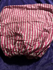 Giggle Baby Crib Sheet Fuchsia Pink Gray Stripe