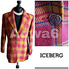 Womens Iceberg 100% Wool Jacket / Ladies Blazer Uk Size 14 Eur 44