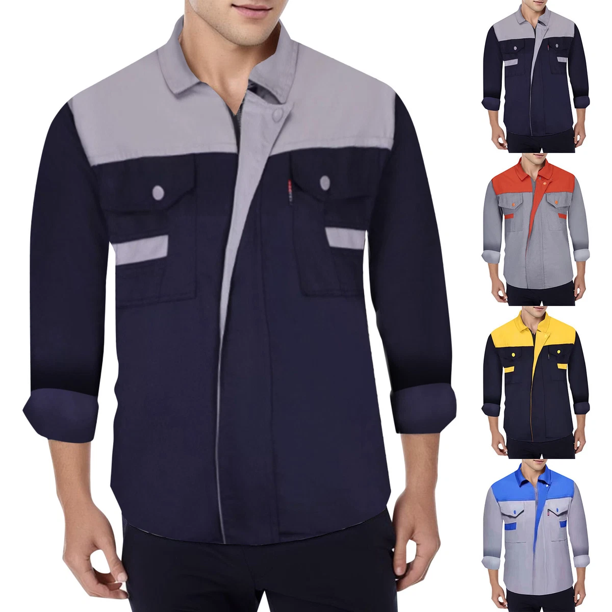 Men's High Visibility T Shirt Reflective Construction Work Shirt Neon Short