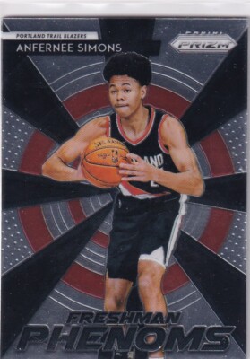 2018 Panini Prizm Basketball NBA No. 2 Anfernee Simons Freshman Phenoms Rookie