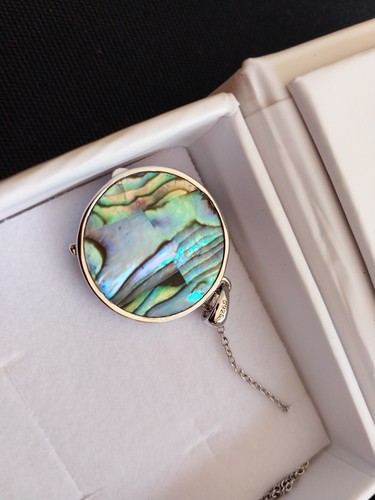 YFN Sterling Silver Necklace New in Box Panda Bear Abalone Pendant - Picture 3 of 7