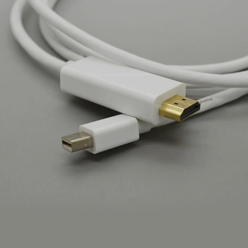 Cable adaptador Thunderbolt macho 1,8 M Mini DisplayPort DP a HDMI para MacBook HD - Imagen 4 de 4