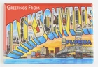 Greetings from Jacksonville Florida FRIDGE MAGNET travel souvenir