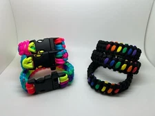 x3 LGBTQ Outdoor Survival Paracord Bracelet 7 Core Braided Rope for Emergency