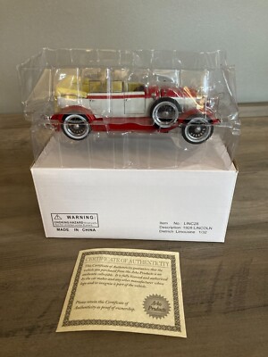 Arko Products 1928 Lincoln Dietrich Limousine Diecast 1:32 NIB NO. LINC28 COA