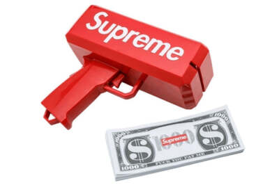 New Supreme SS17 Cash Cannon Money Gun Red Box Logo New Supreme SS17 Cash Cannon Money Gun Red Box Logo