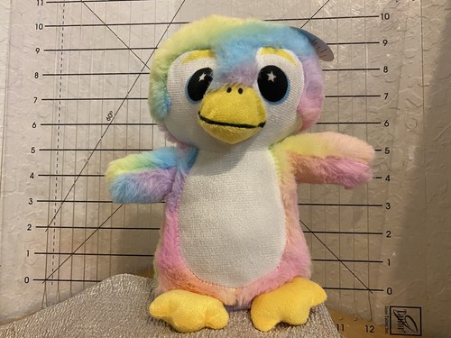A&A Global Industries Regenbogen-Pinguin 9 Zoll - 10 Zoll Plüschtier Kuscheltier Neu mit Etikett