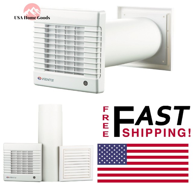 White Garage Ventilation Kit 6 in. Duct 158 CFM WallThrough Air