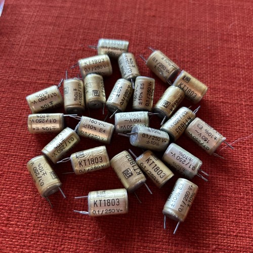 6pcs Philips Metallized Box Film Capacitor, MKT 0.68uF 250v, 10% 376KP