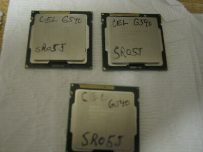 Lot of 3 Intel Celeron...SR05J...G540...Dual Core CPU Processor 2.5GHz LGA 1155 
