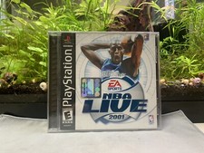 NBA Live 2001 (Sony PlayStation 1, 2000) sealed but has crack on the front
